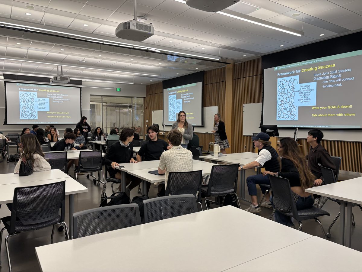 MSUEA members at a session in the Broad College of Business